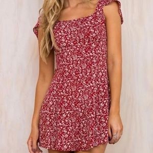 Princess Polly Red Floral Dress
